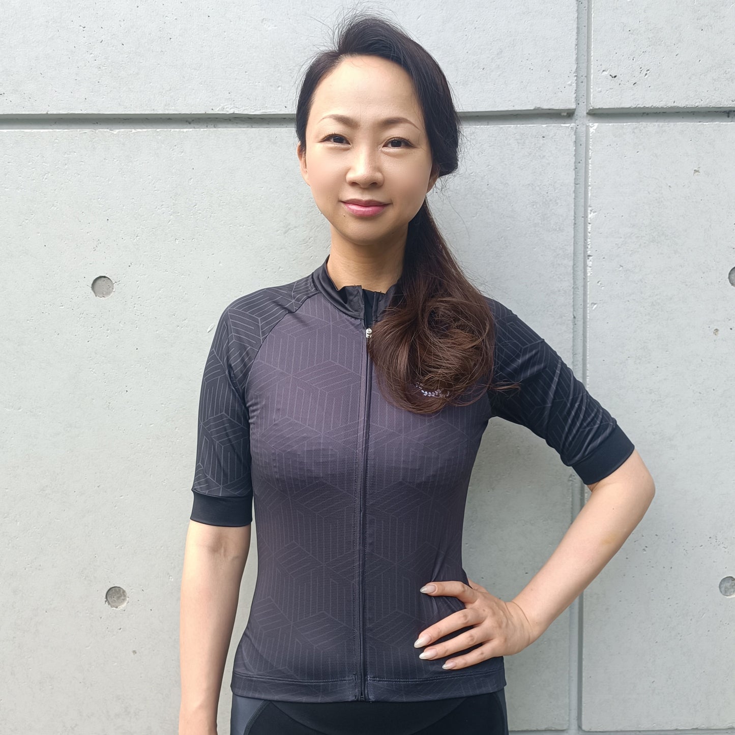 半袖ジャージ ユニセックス 源氏香 スミ